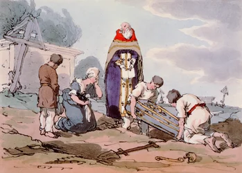 Burial, etched by the artist, published 1804